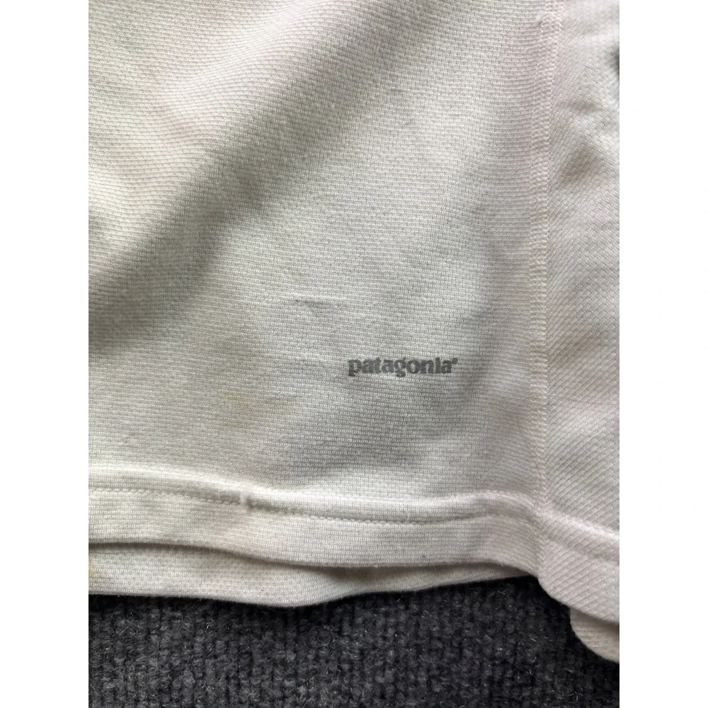 Patagonia Capilene Midweight Quarter Zip Women Large White Base Layer 44450F9